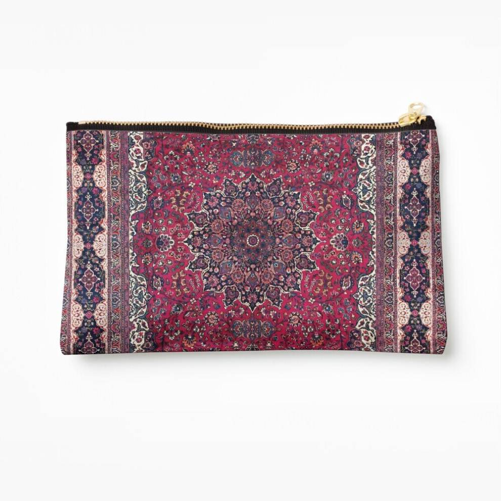 Whibos Makeup Bag Saber Meshed Persian Carpet Print Cosmetic Organizer Tyvek Paper Bags Zipper Pouch