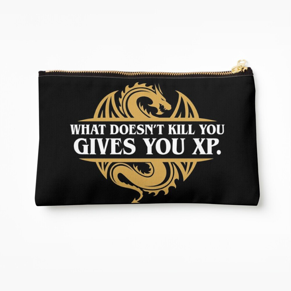 Whibos Makeup Bag What Doesn't Kill You Gives You Xp Rpg Gamers Cosmetic Organizer Tyvek Paper Bags Zipper Pouch
