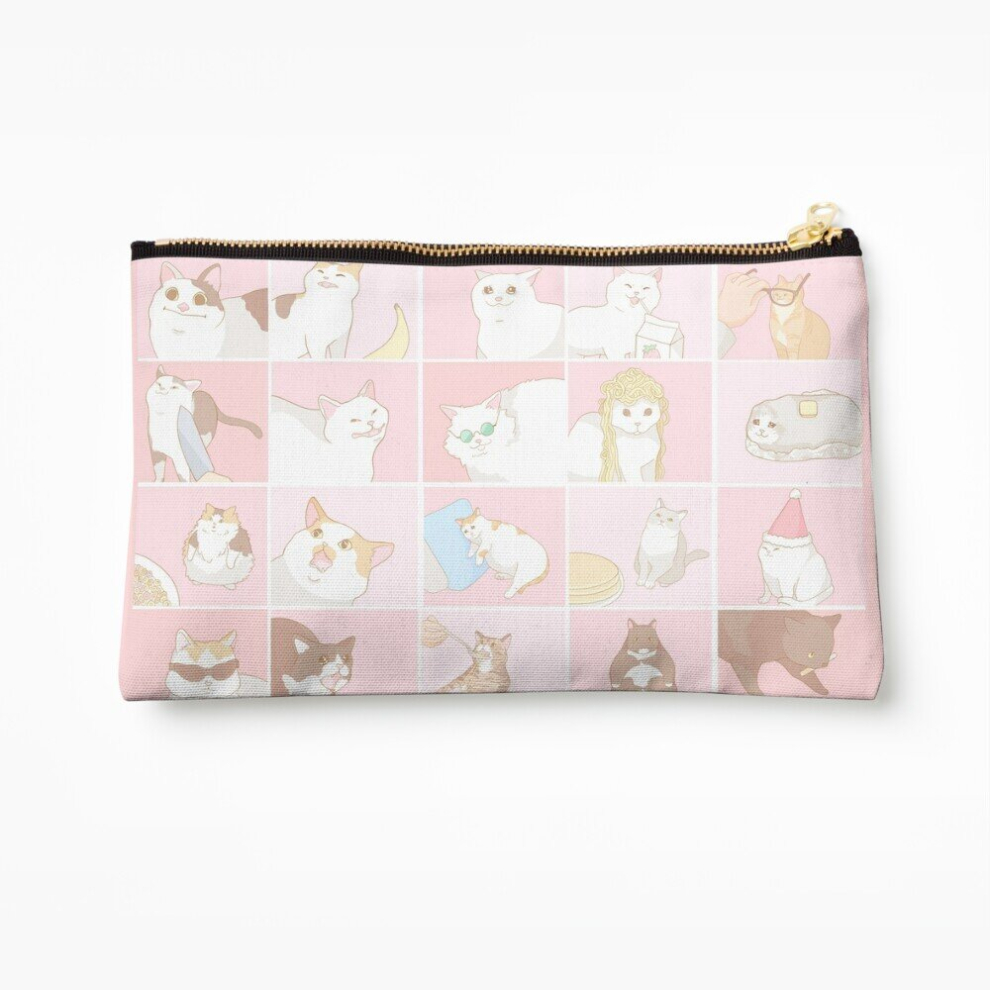 Whibos Makeup Bag Meme Cats Cosmetic Organizer Tyvek Paper Bags Zipper Pouch
