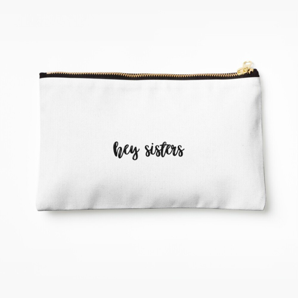 Whibos Makeup Bag Hey Sisters Cosmetic Organizer Tyvek Paper Bags Zipper Pouch