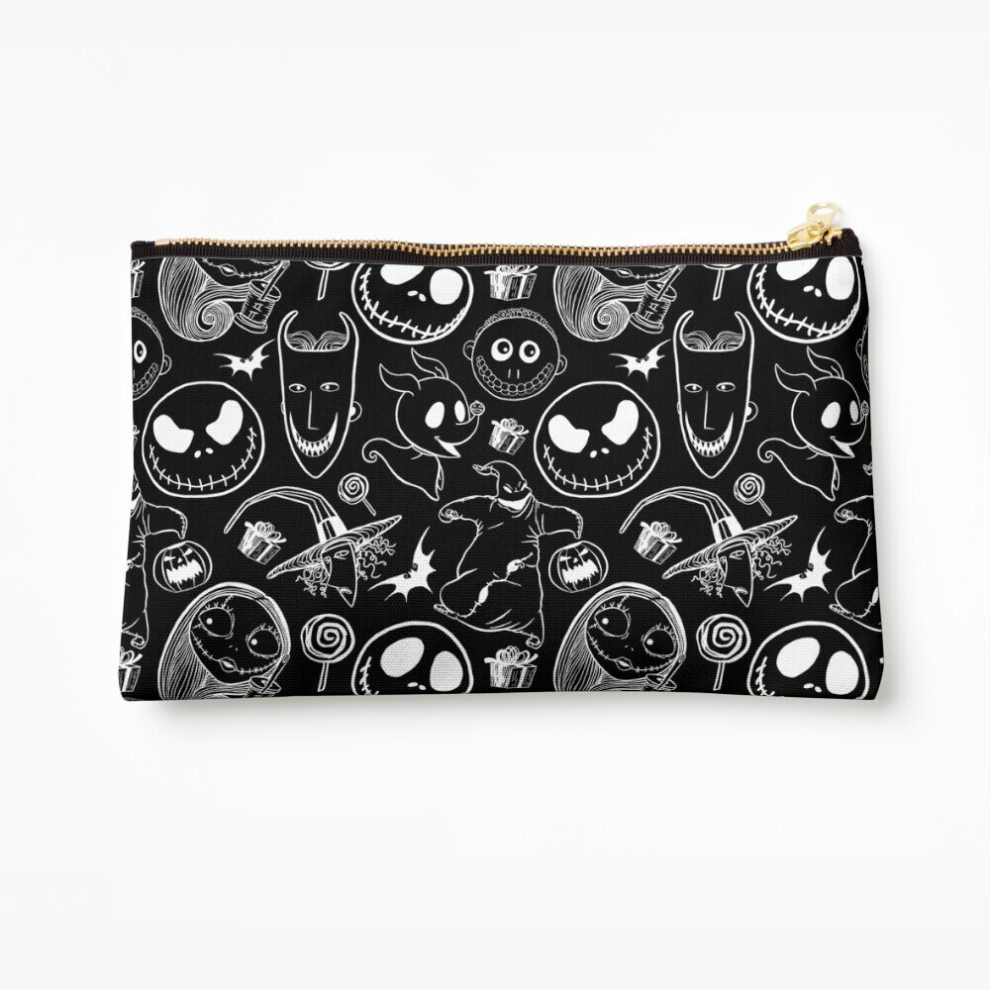 Whibos Makeup Bag Nightmare Before Christmas Cosmetic Organizer Tyvek Paper Bags Zipper Pouch