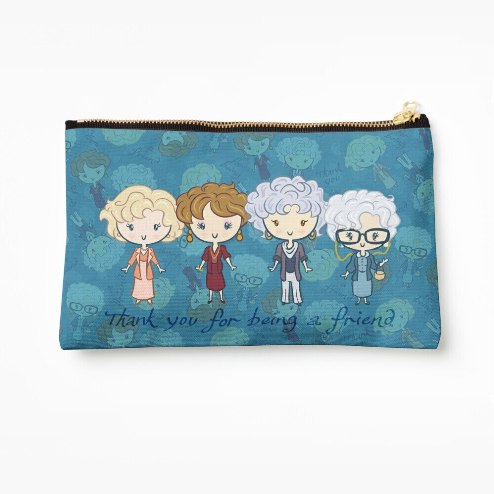 Whibos Makeup Bag Thank You For Being A Friend Cosmetic Organizer Tyvek Paper Bags Zipper Pouch