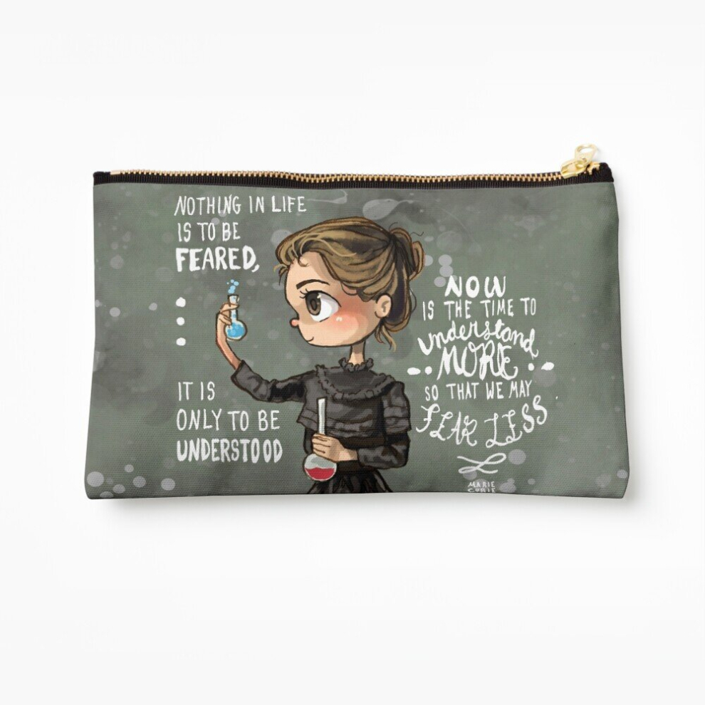 Whibos Makeup Bag Marie Curie Cosmetic Organizer Tyvek Paper Bags Zipper Pouch