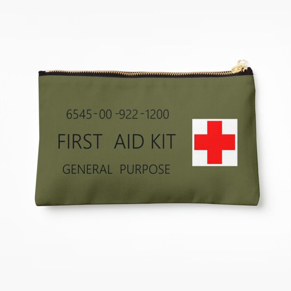Whibos Makeup Bag First Aid Kit Decal - Us Army Stylings Cosmetic Organizer Tyvek Paper Bags Zipper Pouch