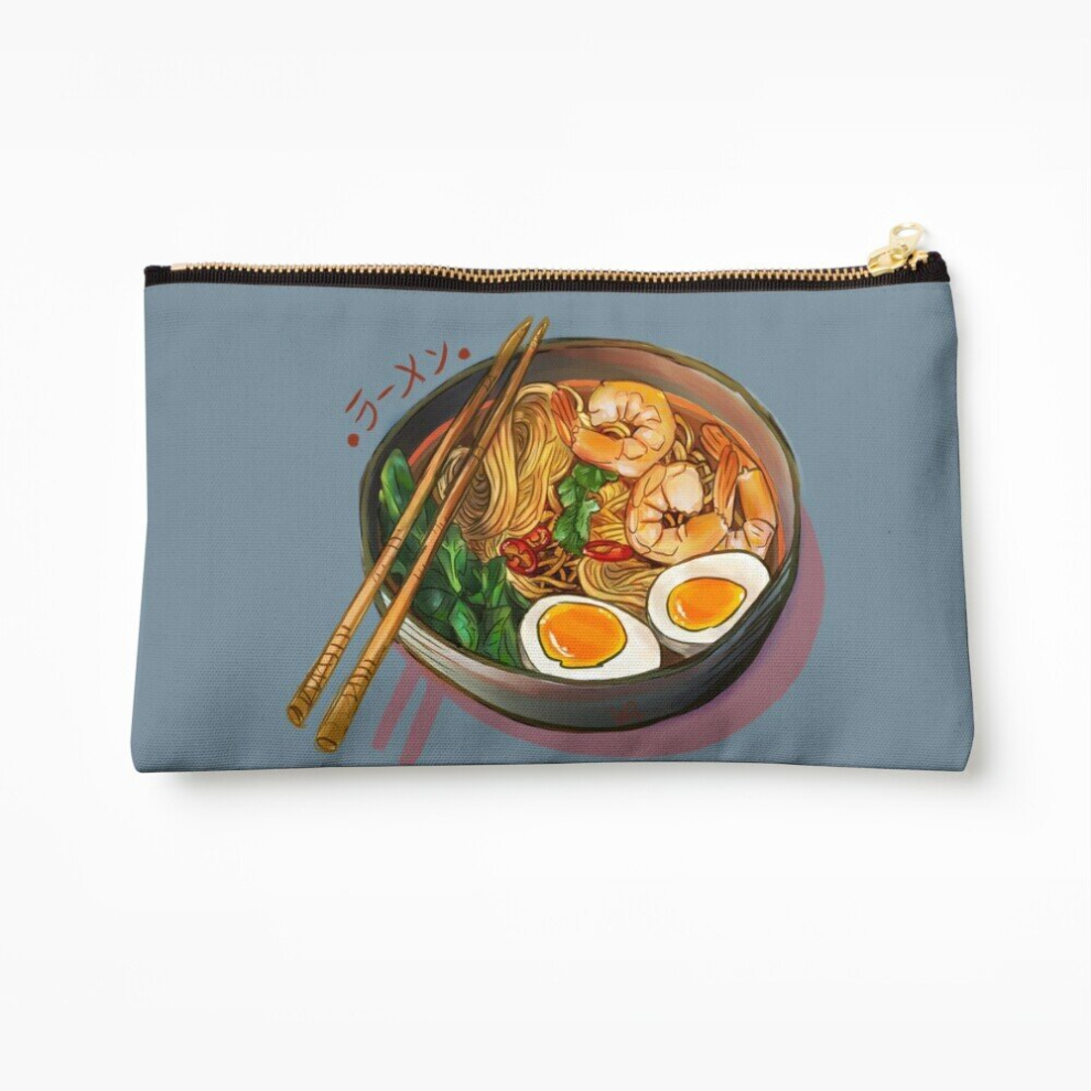 Whibos Makeup Bag Japanses Ramen Noodles Bowl Cosmetic Organizer Tyvek Paper Bags Zipper Pouch