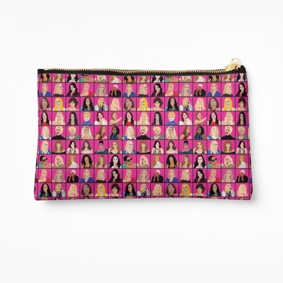 Whibos Makeup Bag Real Housewives All Stars Cosmetic Organizer Tyvek Paper Bags Zipper Pouch
