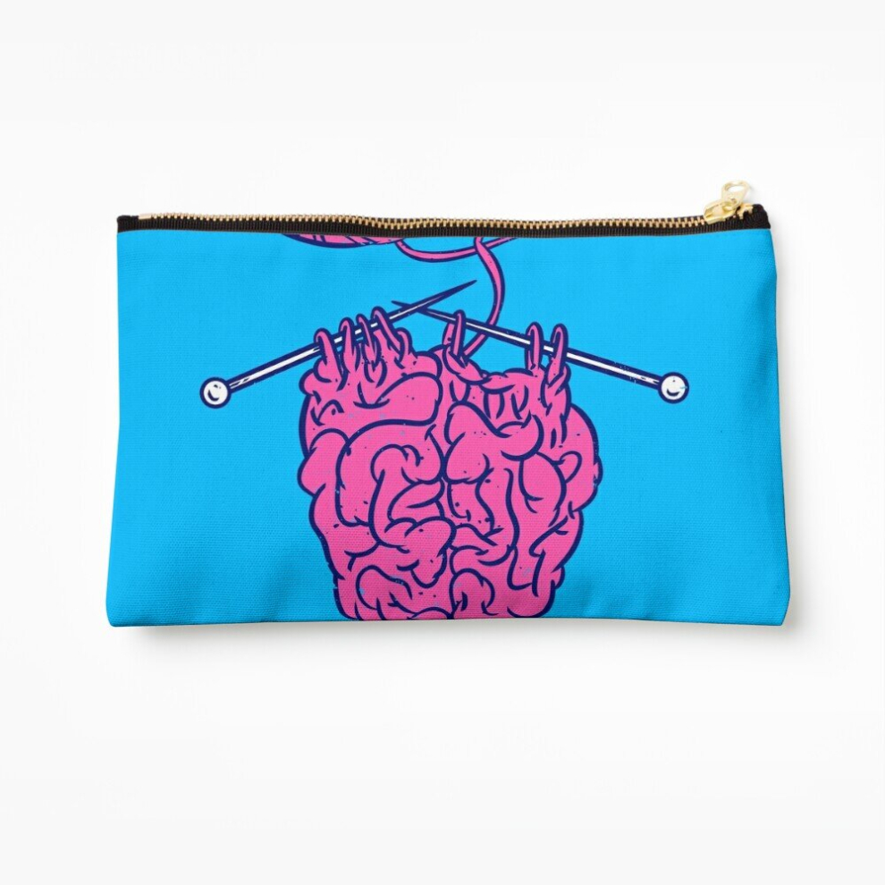 Whibos Makeup Bag Knitting A Brain Cosmetic Organizer Tyvek Paper Bags Zipper Pouch