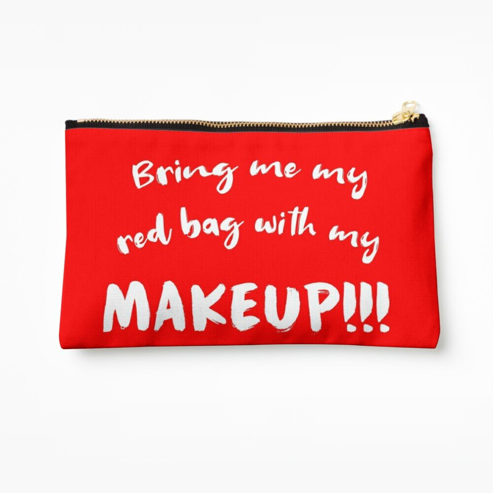 Whibos Red Makeup Bag Bring Me My Bag With My Makeup!!! / Anfisa /90 Day Fiance Cosmetic Organizer Tyvek Paper Bags Zipper Pouch