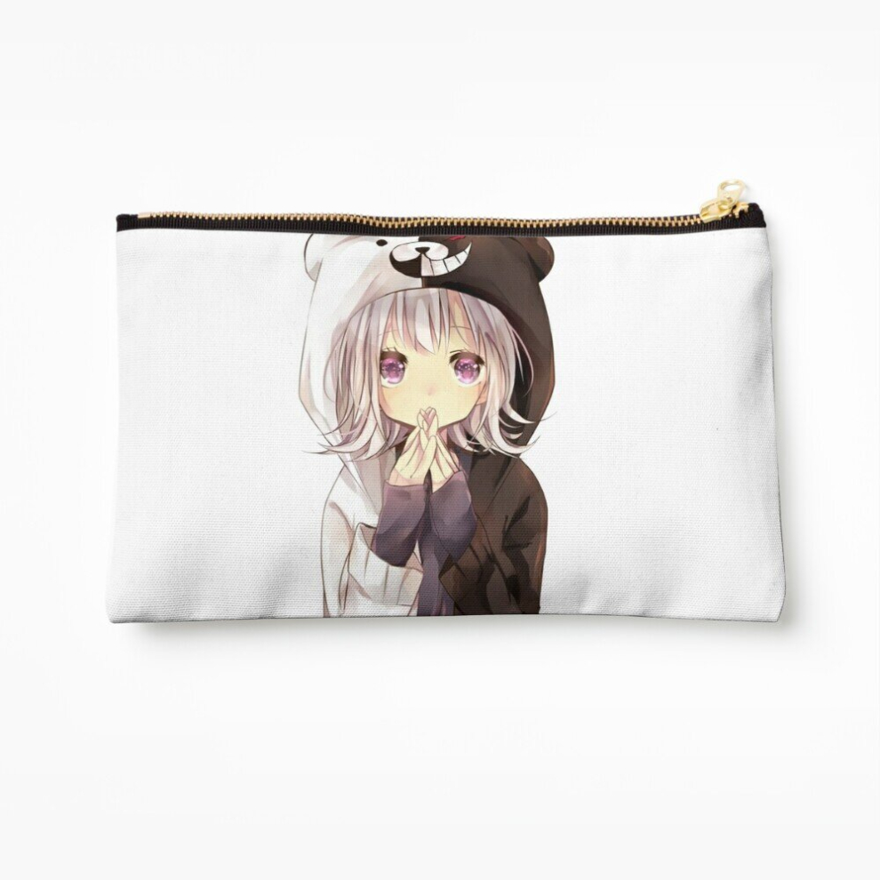 Whibos Makeup Bag Anime Cosmetic Organizer Tyvek Paper Bags Zipper Pouch