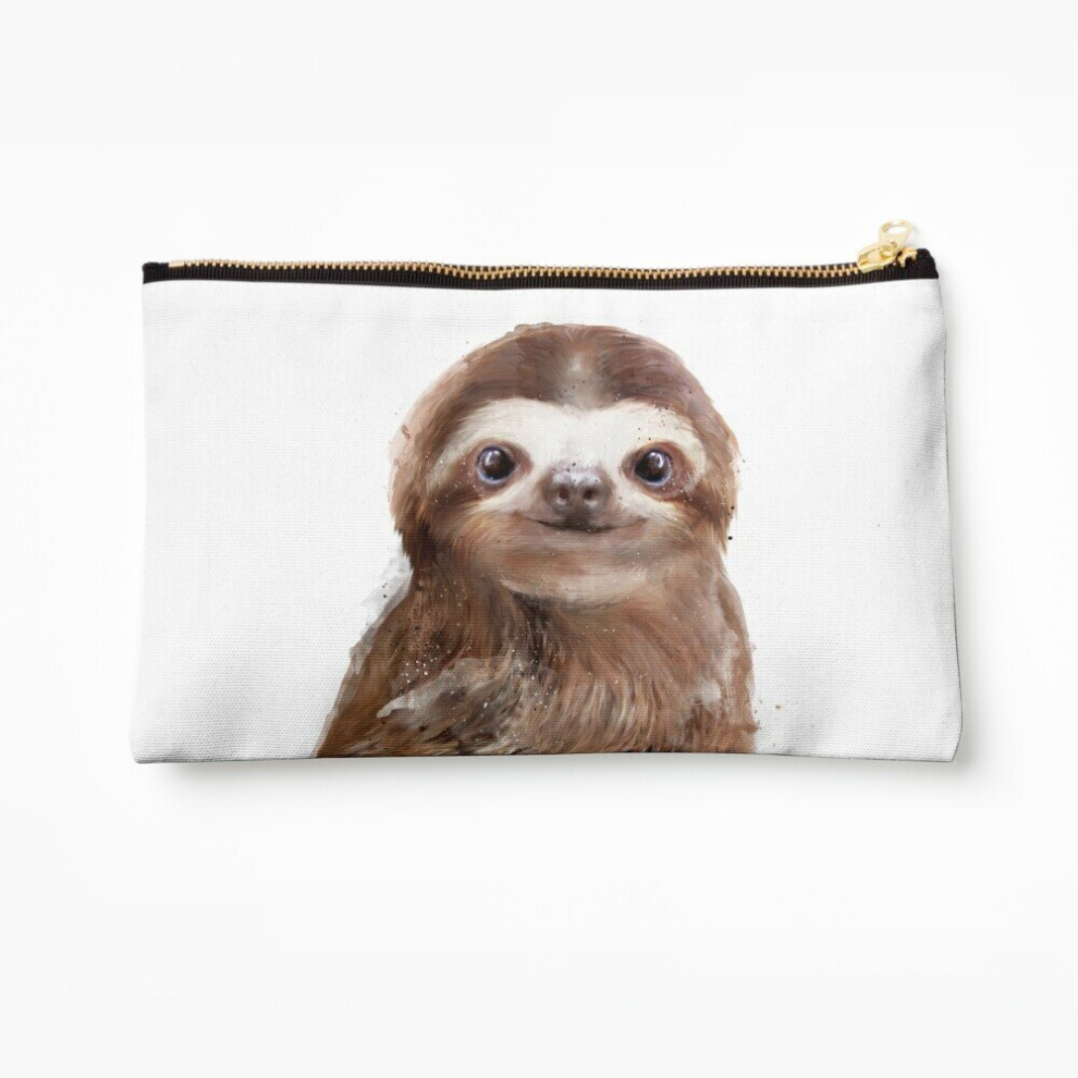 Whibos Makeup Bag Little Sloth Cosmetic Organizer Tyvek Paper Bags Zipper Pouch