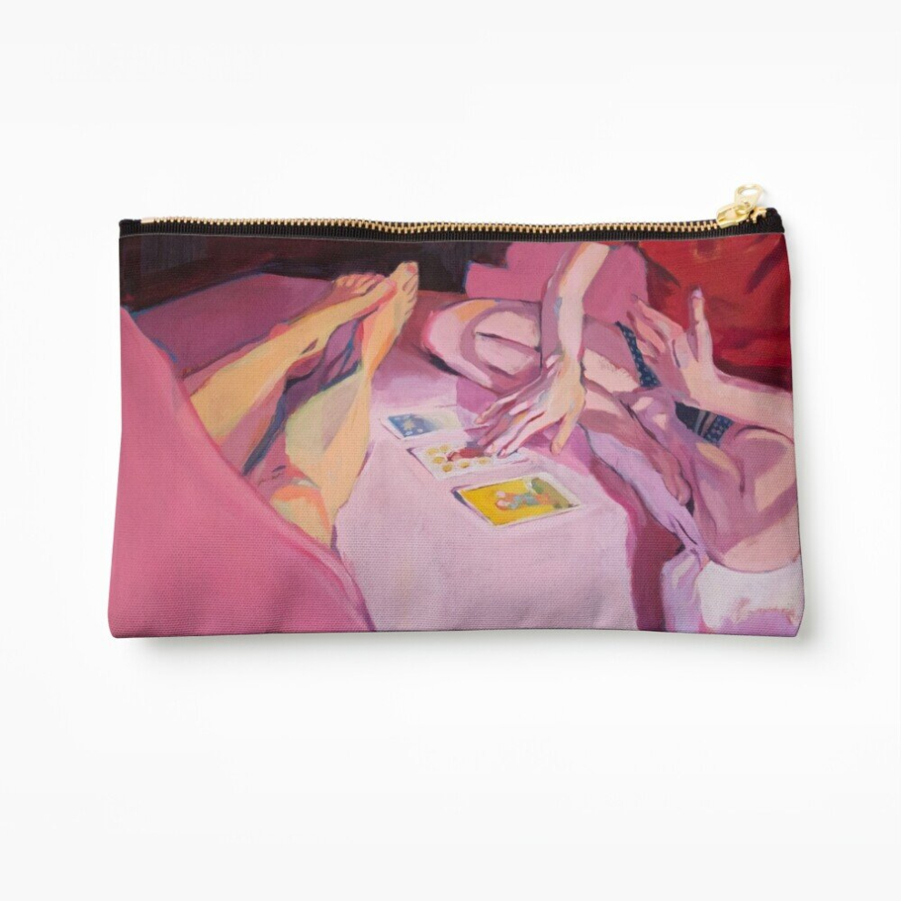 Whibos Makeup Bag Tarot Cosmetic Organizer Tyvek Paper Bags Zipper Pouch