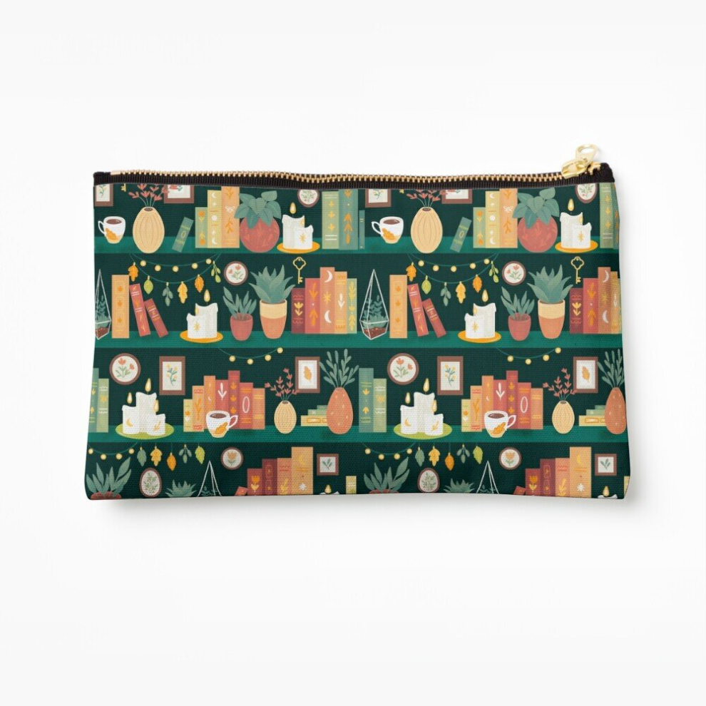 Whibos Makeup Bag Hygge Library Cosmetic Organizer Tyvek Paper Bags Zipper Pouch