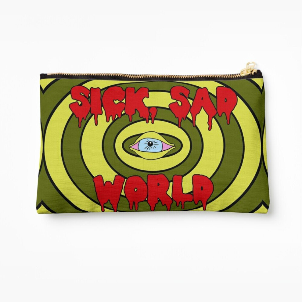 Whibos Makeup Bag Sick Sad World Cosmetic Organizer Tyvek Paper Bags Zipper Pouch