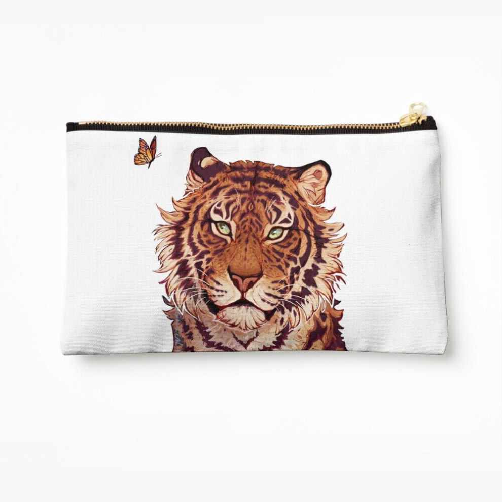 Whibos Makeup Bag Siberian Tiger Cosmetic Organizer Tyvek Paper Bags Zipper Pouch