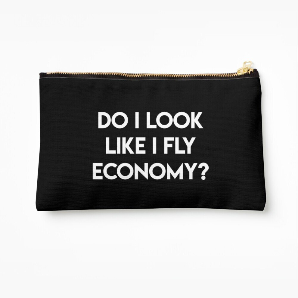 Whibos Makeup Bag Do I Look Like I Fly Economy? Cosmetic Organizer Tyvek Paper Bags Zipper Pouch