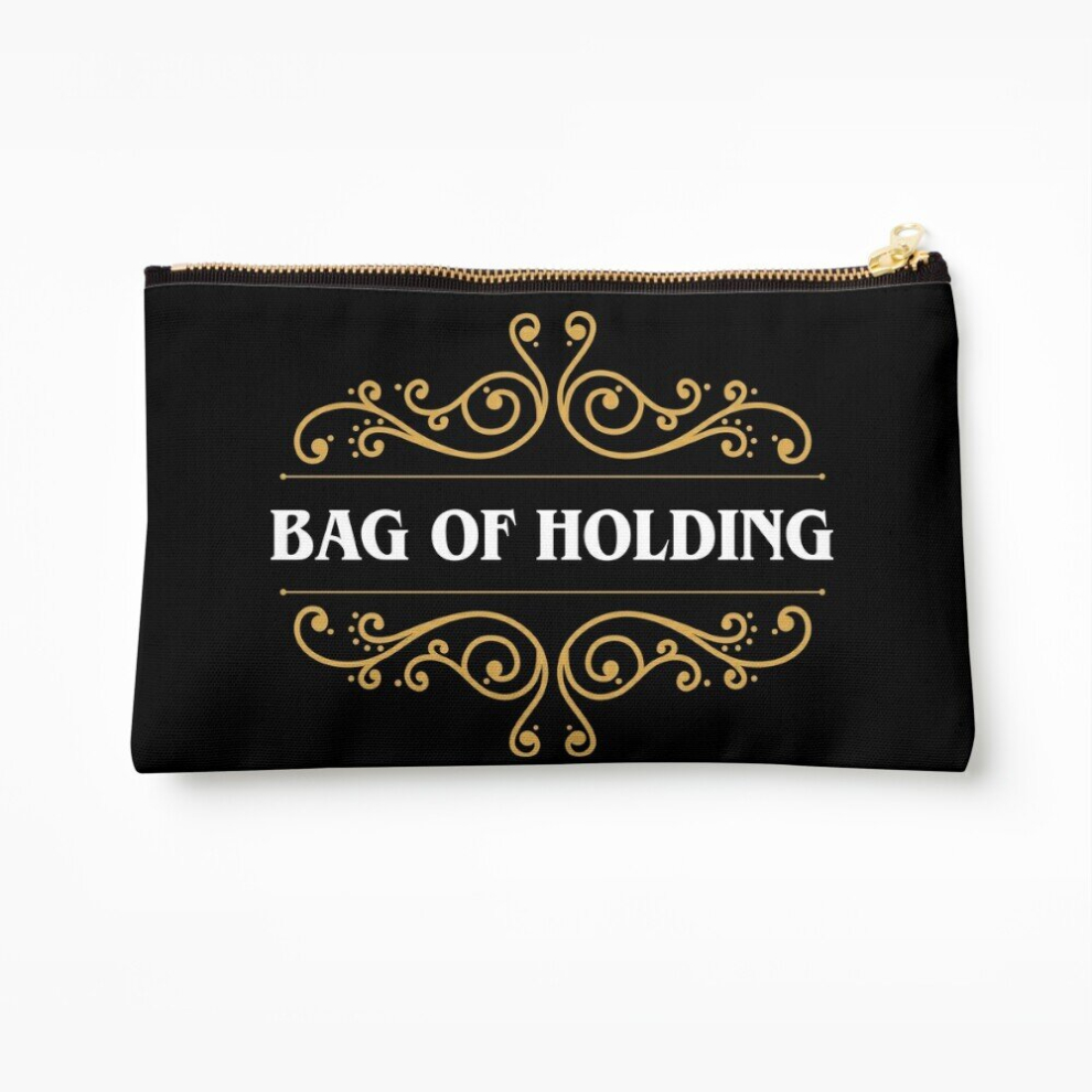 Whibos Makeup Bag Bag Of Holding Magic Item Tabletop Rpg Gaming Cosmetic Organizer Tyvek Paper Bags Zipper Pouch