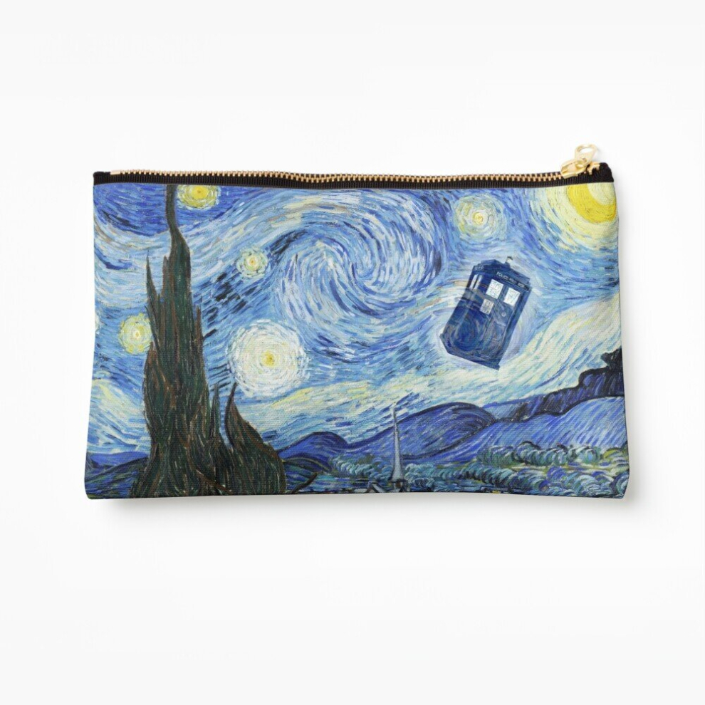 Whibos Makeup Bag Vincent And The Doctor Cosmetic Organizer Tyvek Paper Bags Zipper Pouch