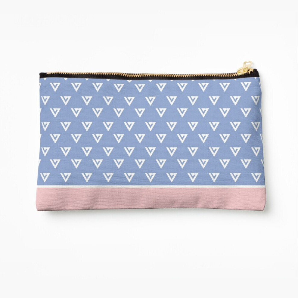 Whibos Makeup Bag Seventeen Logo - Rose Quartz & Serenity Cosmetic Organizer Tyvek Paper Bags Zipper Pouch