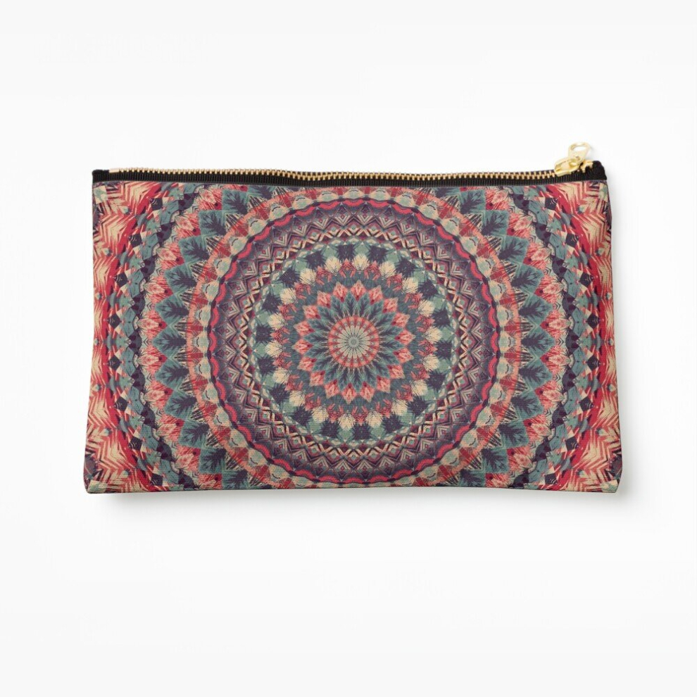 Whibos Makeup Bag Mandala 126 Cosmetic Organizer Tyvek Paper Bags Zipper Pouch