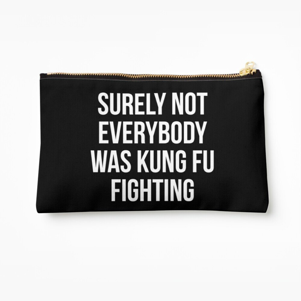 Whibos Makeup Bag Surely Not Everybody Was Kung Fu Fighting Cosmetic Organizer Tyvek Paper Bags Zipper Pouch