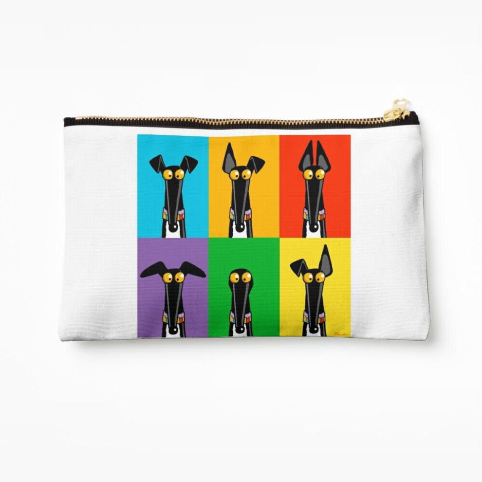 Whibos Makeup Bag Greyhound Semaphore Cosmetic Organizer Tyvek Paper Bags Zipper Pouch