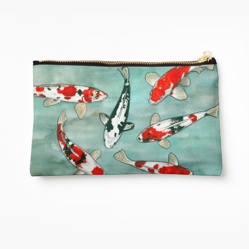 Whibos Makeup Bag Le Ballet Des Carpes Koi Cosmetic Organizer Tyvek Paper Bags Zipper Pouch