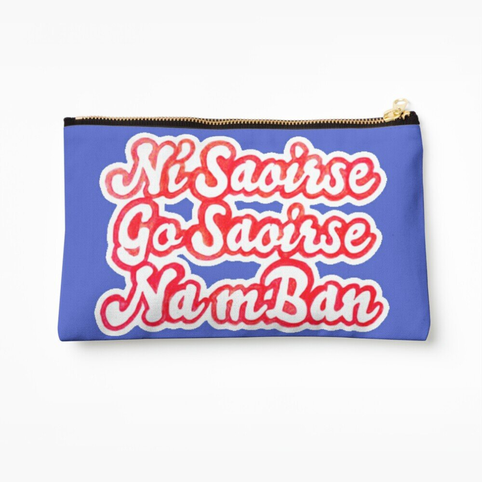 Whibos Makeup Bag "Nã­ Saoirse Go Saoirse Na Mban" Cosmetic Organizer Tyvek Paper Bags Zipper Pouch