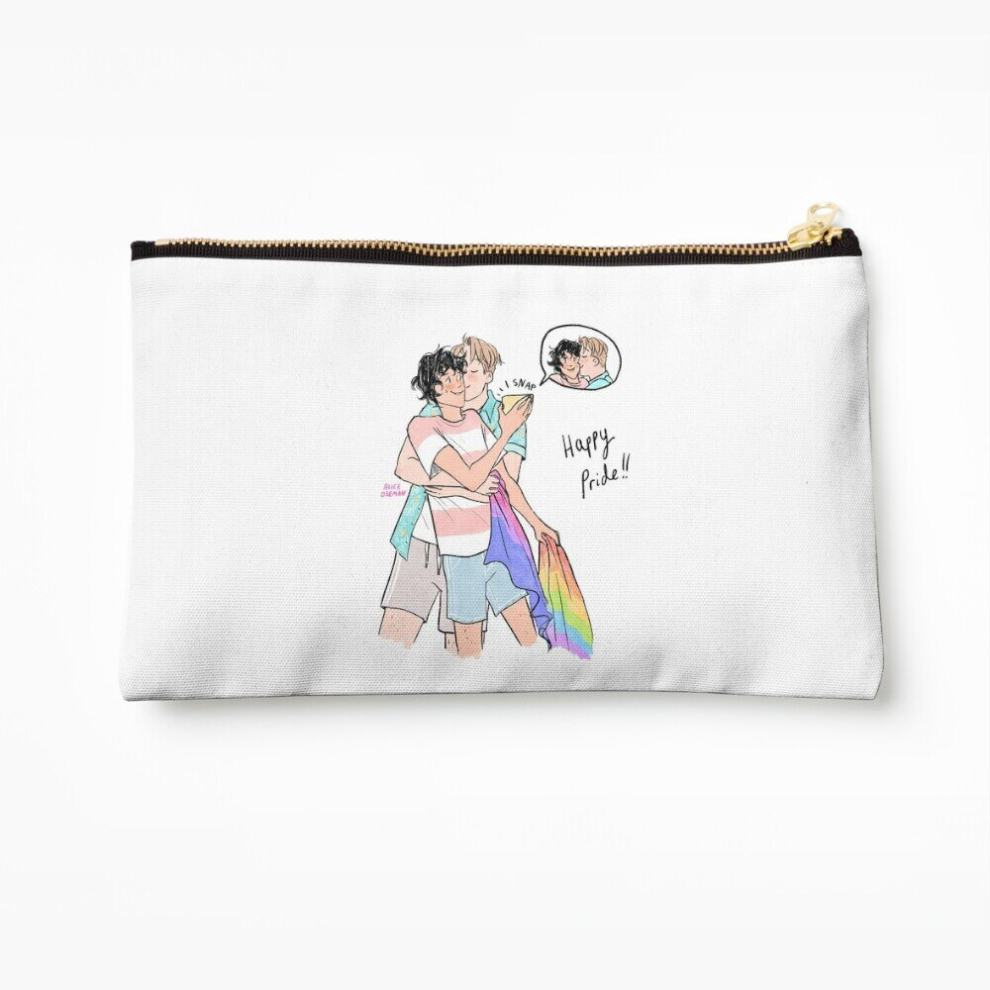 Whibos Makeup Bag Happy Pride Cosmetic Organizer Tyvek Paper Bags Zipper Pouch