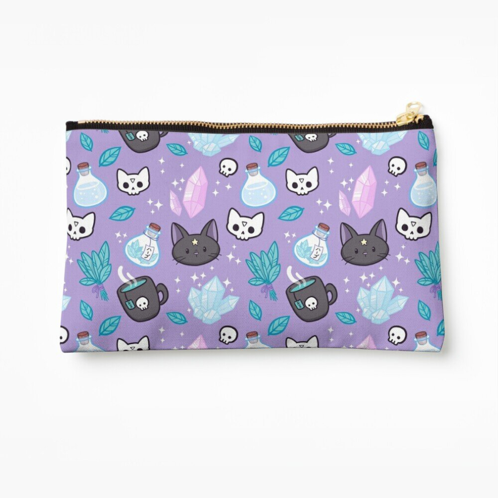 Whibos Makeup Bag Herb Witch Nikury Cosmetic Organizer Tyvek Paper Bags Zipper Pouch