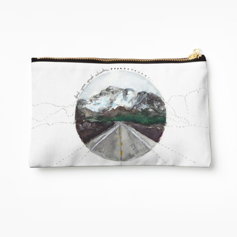 Whibos Makeup Bag Find Your Great Adventure Cosmetic Organizer Tyvek Paper Bags Zipper Pouch