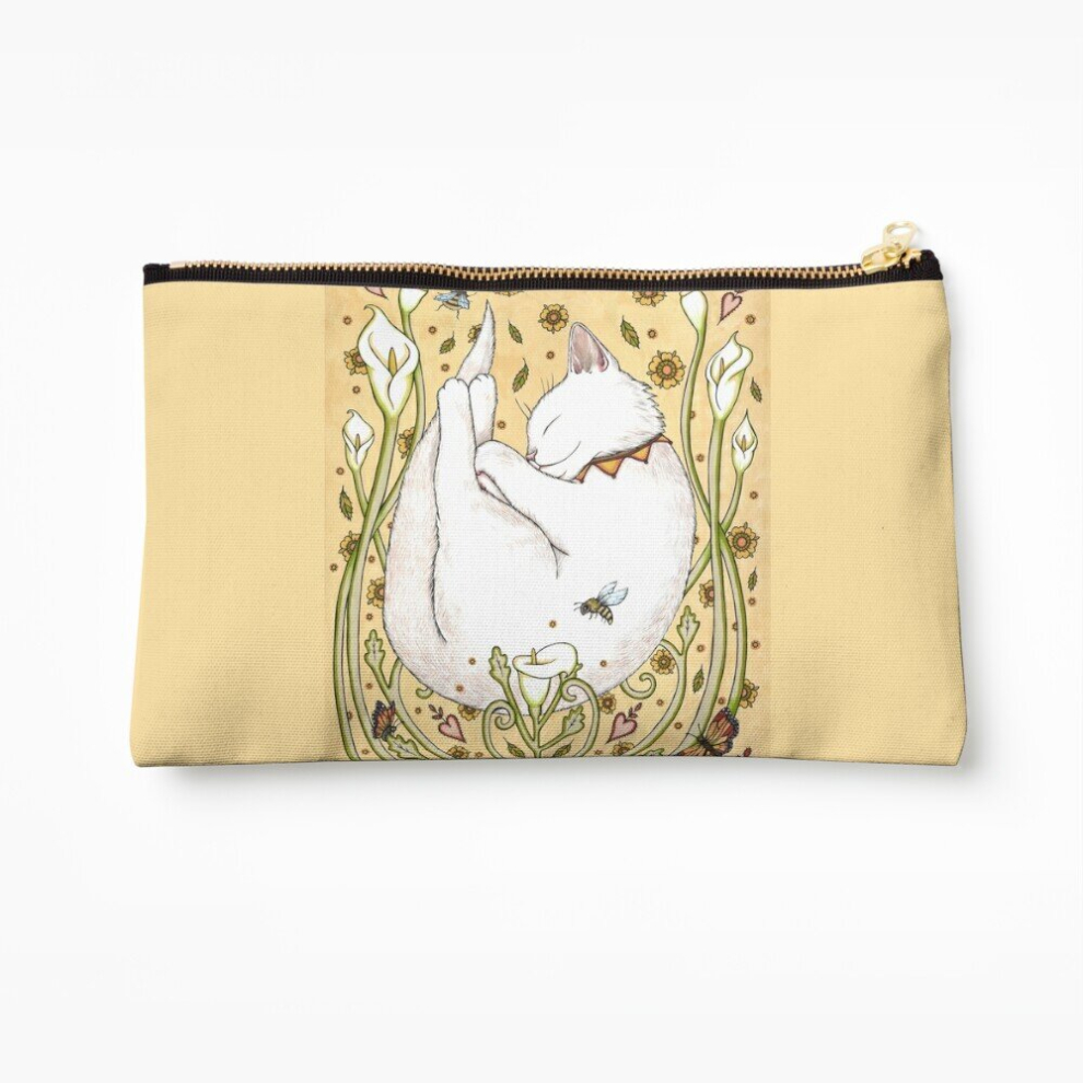 Whibos Makeup Bag Butterflies And Bees Cosmetic Organizer Tyvek Paper Bags Zipper Pouch