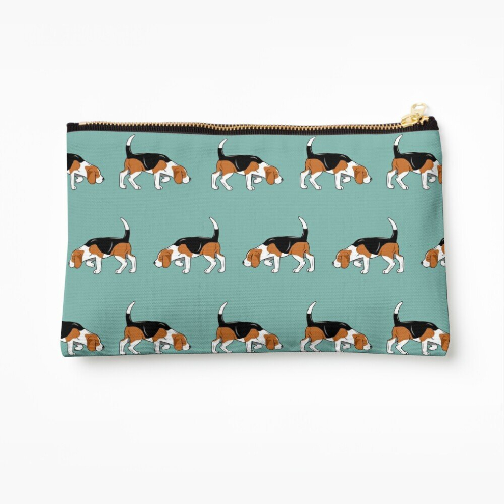 Whibos Makeup Bag Beagle Sniffs Cosmetic Organizer Tyvek Paper Bags Zipper Pouch