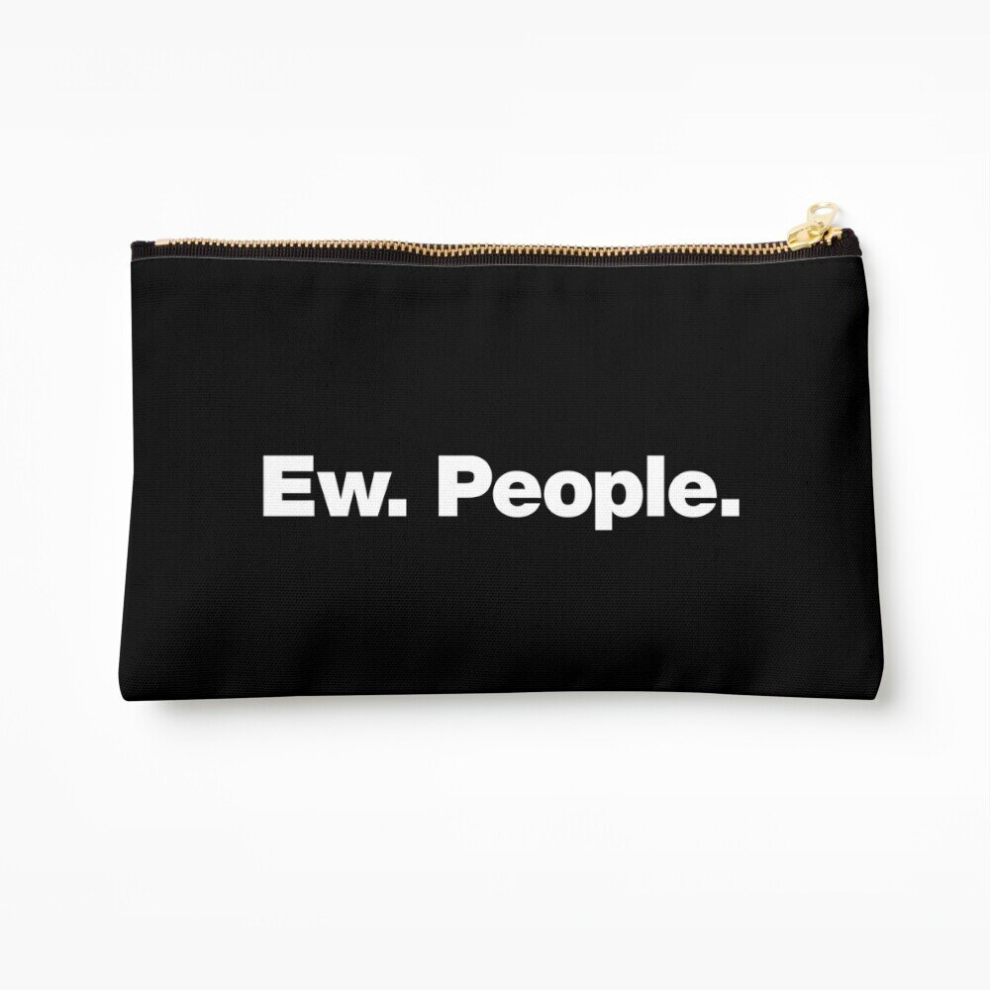 Whibos Makeup Bag Ew. People. Cosmetic Organizer Tyvek Paper Bags Zipper Pouch