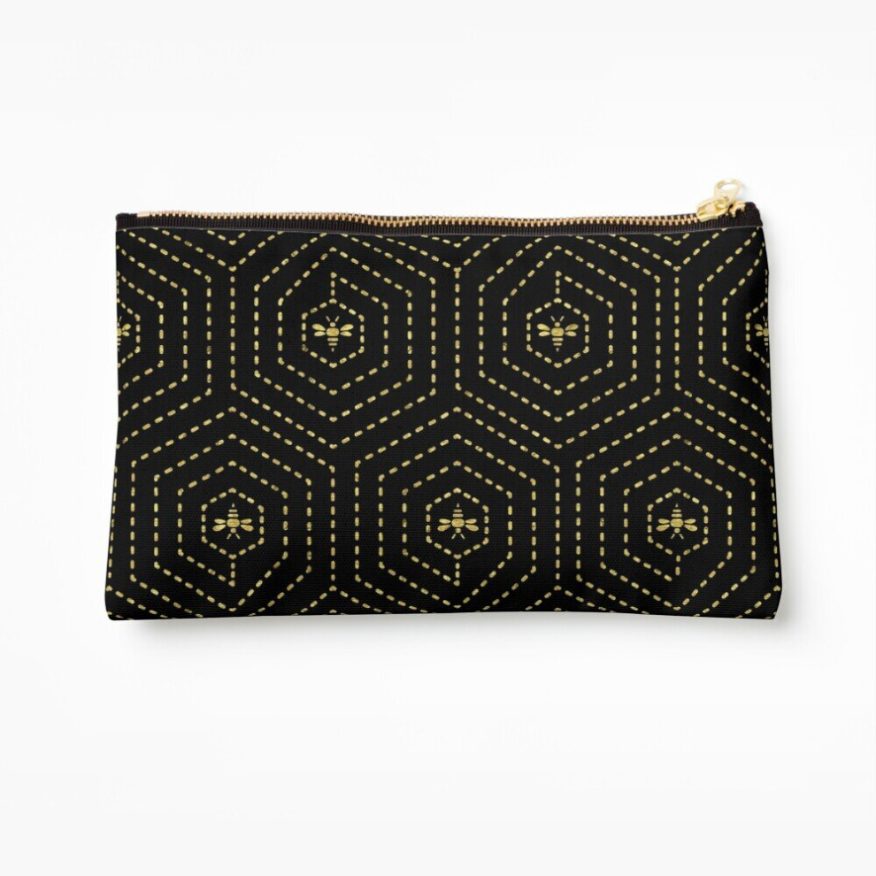 Whibos Makeup Bag Honeycomb Home Cosmetic Organizer Tyvek Paper Bags Zipper Pouch