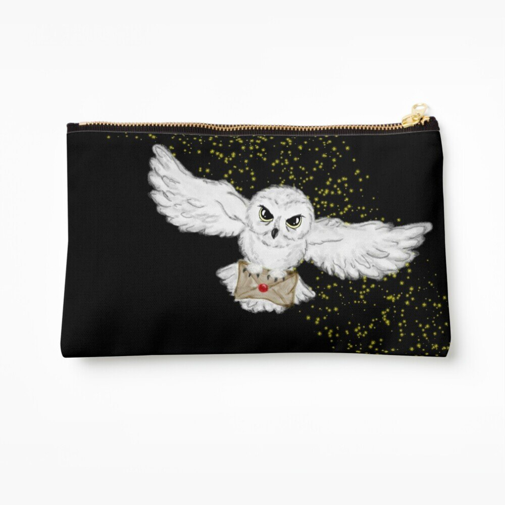 Whibos Makeup Bag Owl Flight Pouch Cosmetic Organizer Tyvek Paper Bags Zipper Pouch