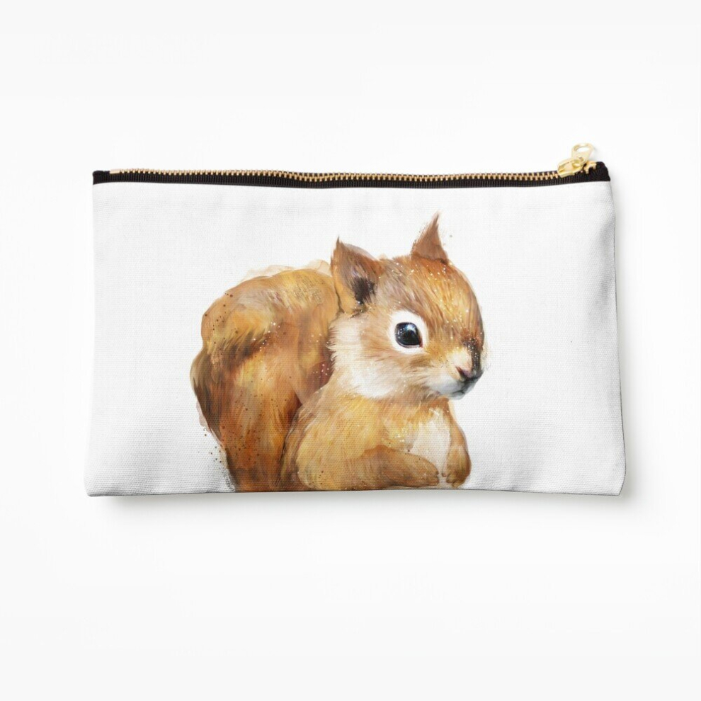 Whibos Makeup Bag Little Squirrel Cosmetic Organizer Tyvek Paper Bags Zipper Pouch