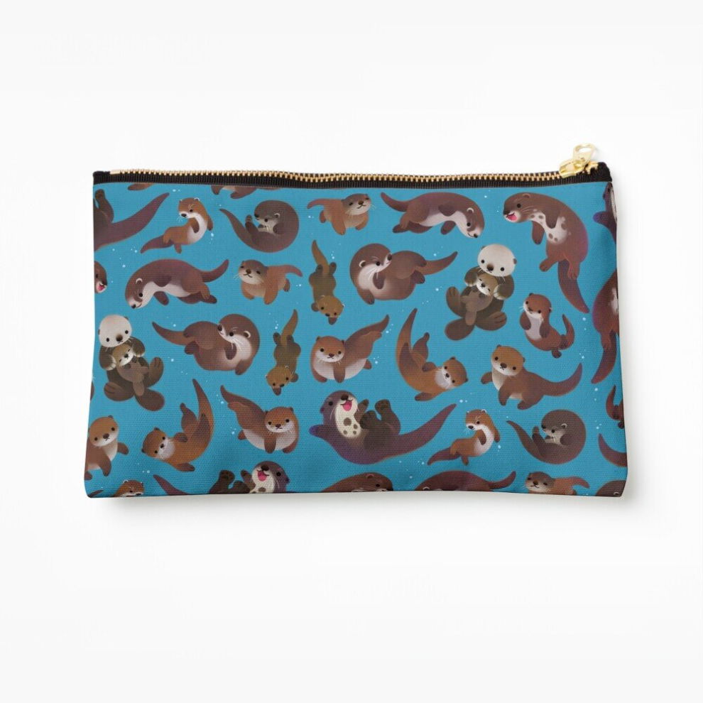 Whibos Makeup Bag Otter Cosmetic Organizer Tyvek Paper Bags Zipper Pouch