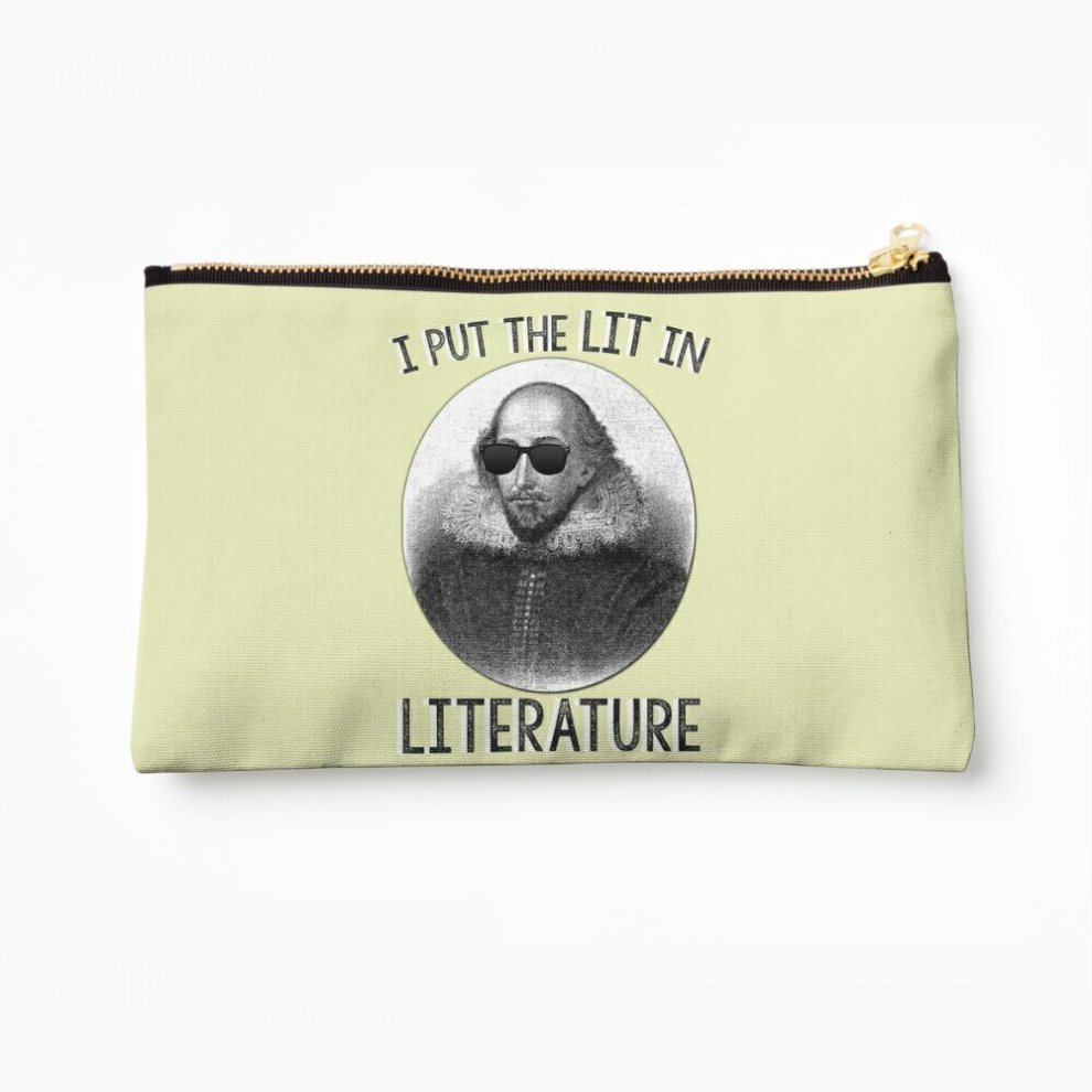 Whibos Makeup Bag I Put The Lit In Literature. Cosmetic Organizer Tyvek Paper Bags Zipper Pouch
