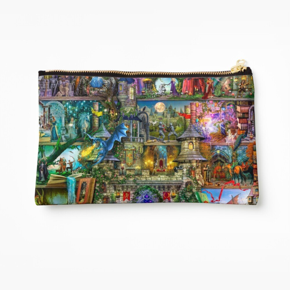 Whibos Makeup Bag Once Upon A Fairytale Cosmetic Organizer Tyvek Paper Bags Zipper Pouch