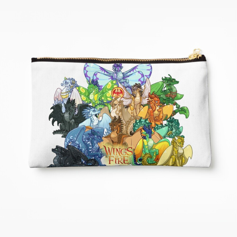 Whibos Makeup Bag Wings Of Fire Cosmetic Organizer Tyvek Paper Bags Zipper Pouch