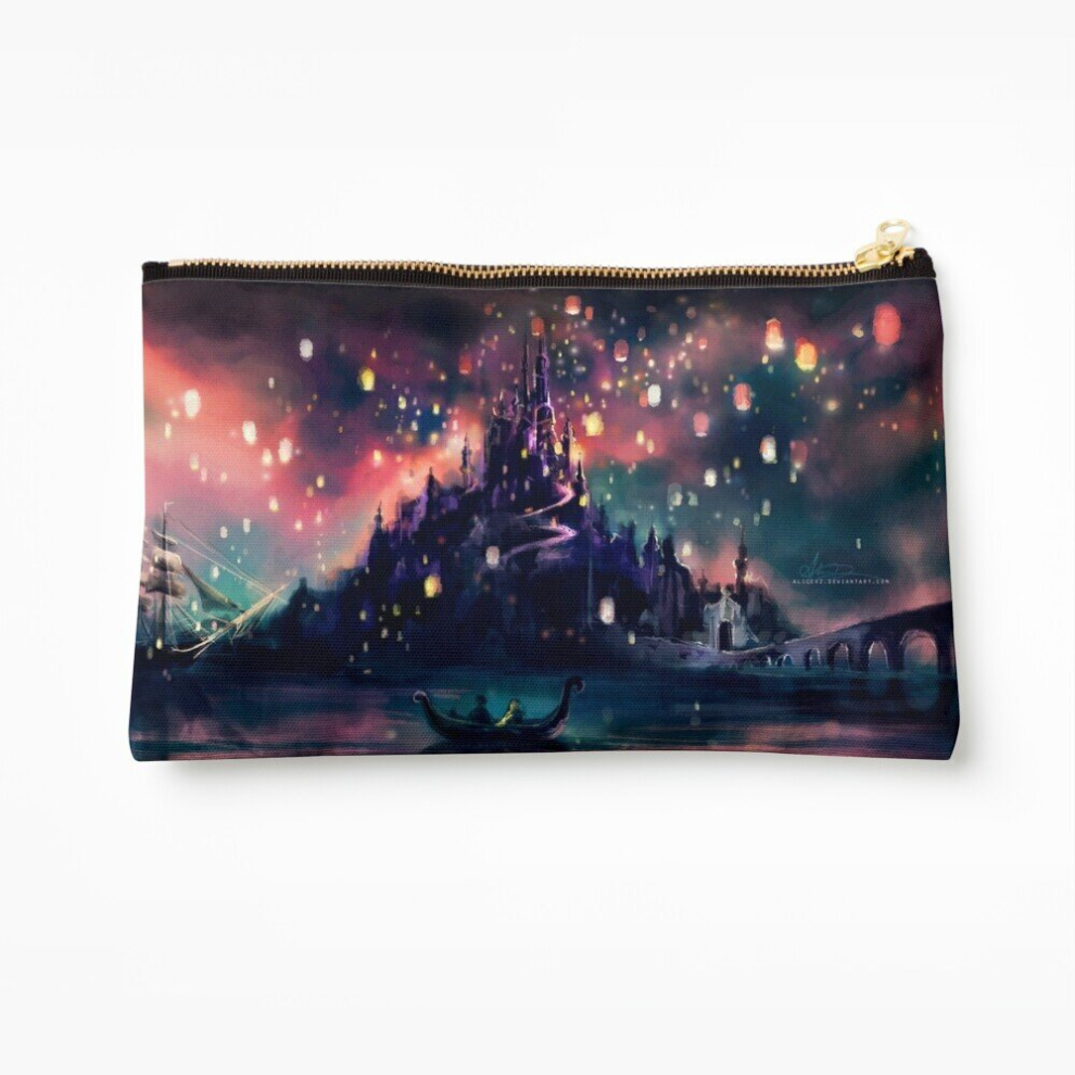 Whibos Makeup Bag Tangled Cosmetic Organizer Tyvek Paper Bags Zipper Pouch