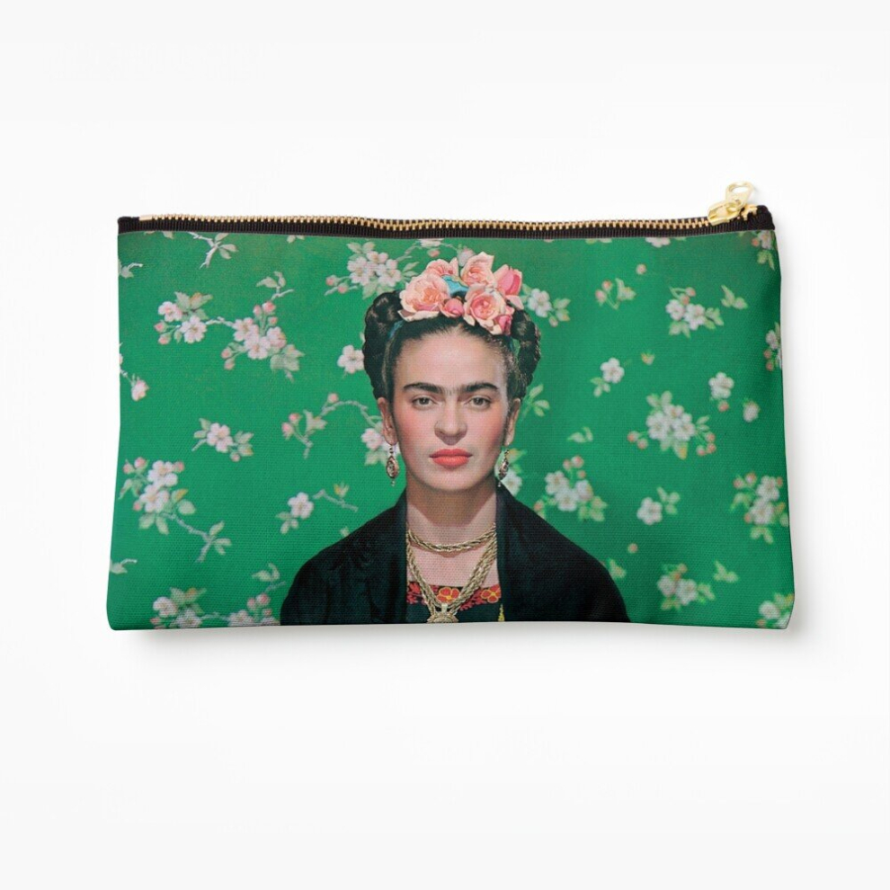 Whibos Makeup Bag Frida Kahlo Cosmetic Organizer Tyvek Paper Bags Zipper Pouch