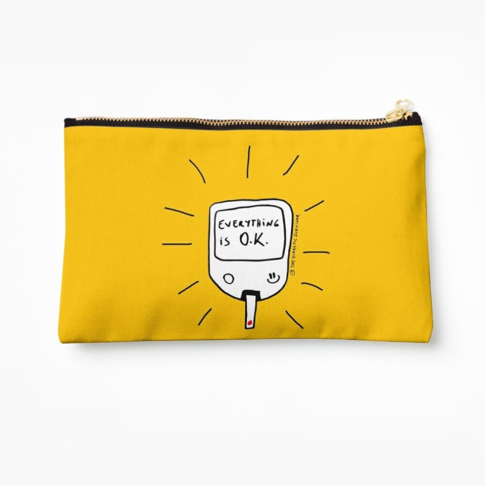 Whibos Makeup Bag National Diabetes Awareness Month November Cosmetic Organizer Tyvek Paper Bags Zipper Pouch