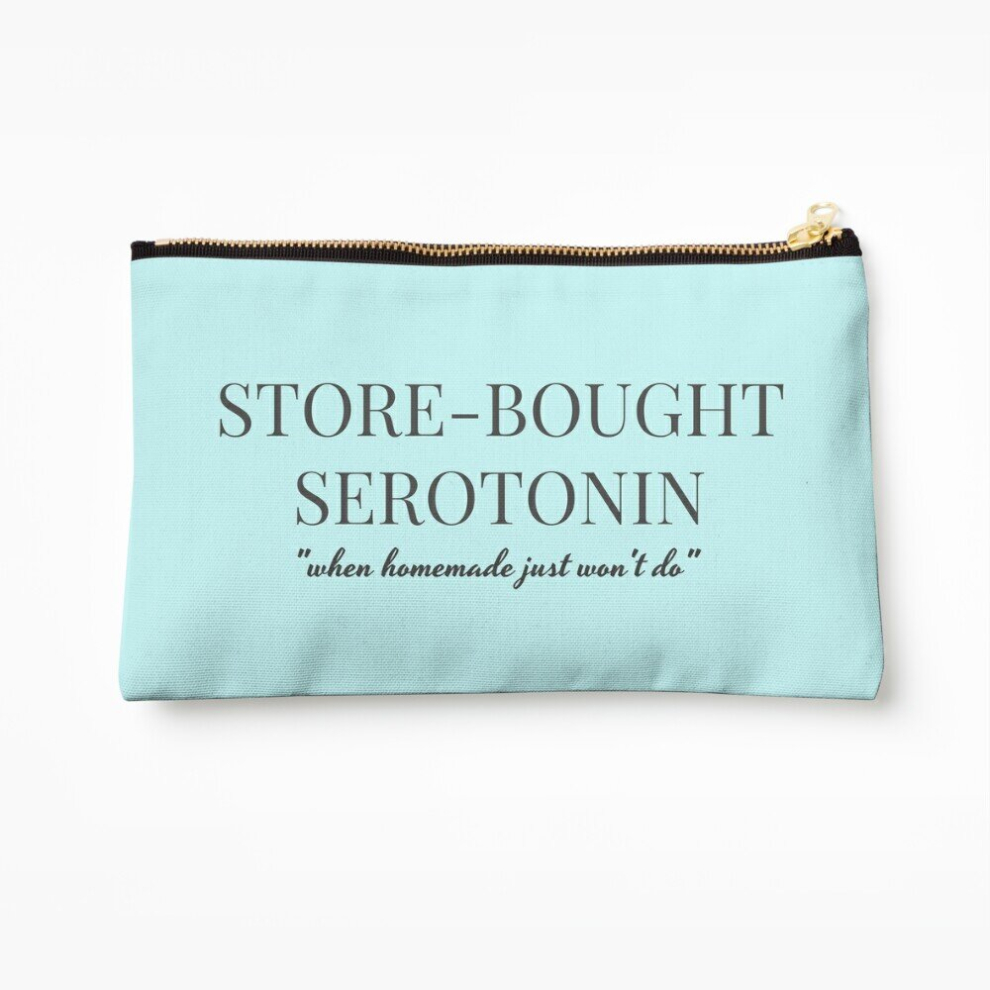 Whibos Makeup Bag Store-Bought Serotonin Cosmetic Organizer Tyvek Paper Bags Zipper Pouch