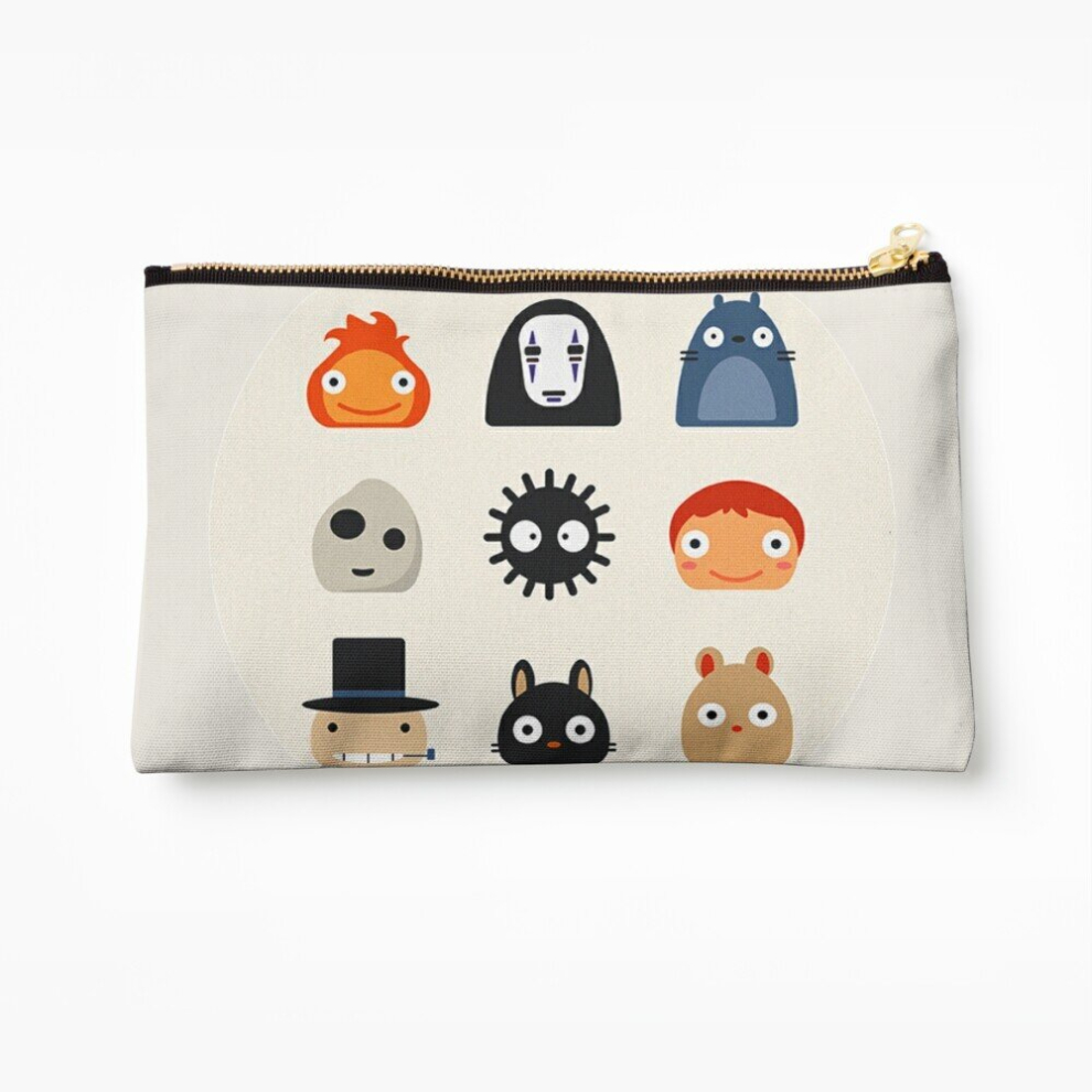 Whibos Makeup Bag Studio Ghilbli Icons Cosmetic Organizer Tyvek Paper Bags Zipper Pouch