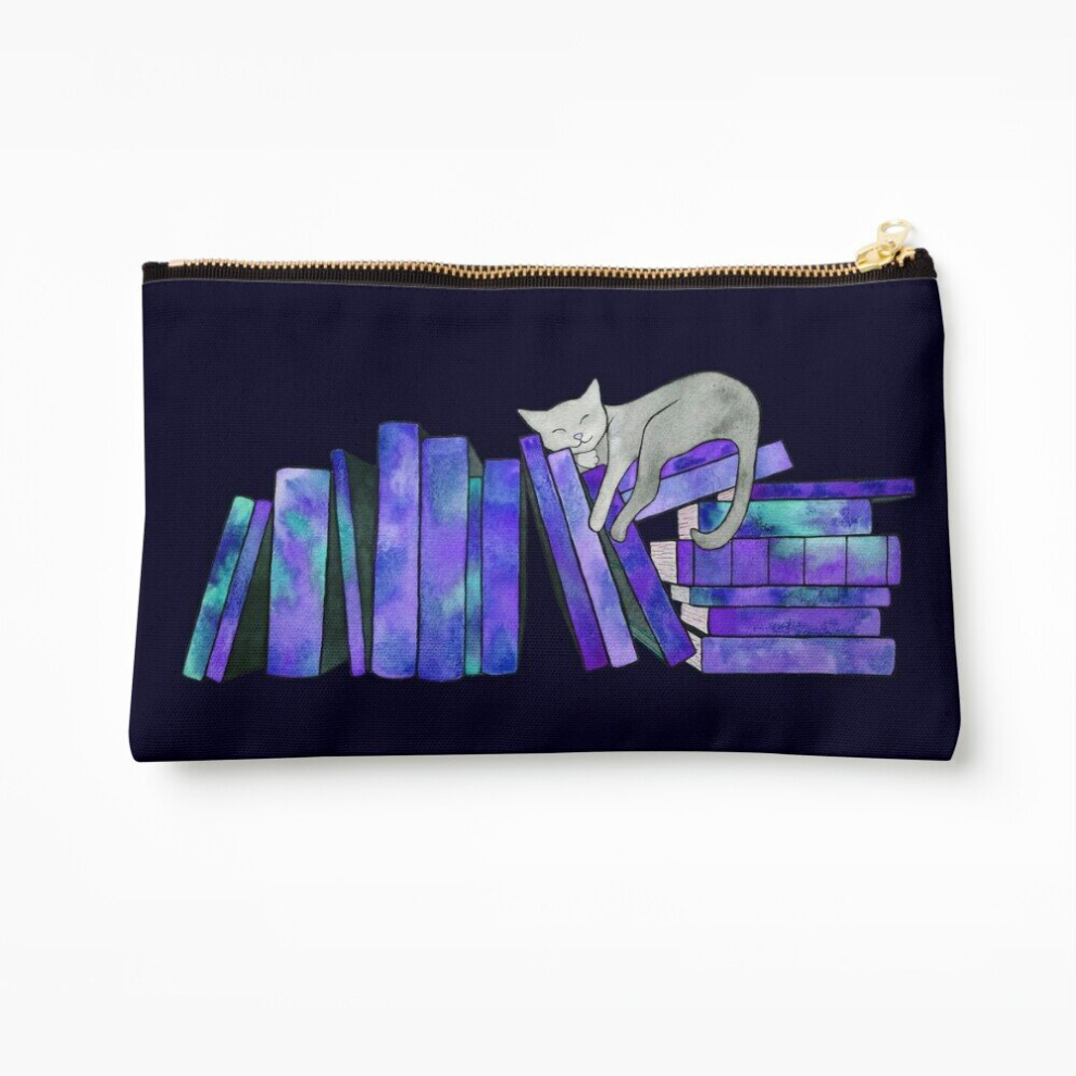 Whibos Makeup Bag Literary Naps Cosmetic Organizer Tyvek Paper Bags Zipper Pouch