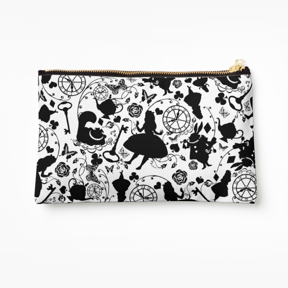 Whibos Makeup Bag Alice In Wonderland Cosmetic Organizer Tyvek Paper Bags Zipper Pouch
