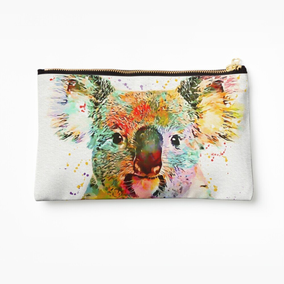 Whibos Makeup Bag Baby Koala Art Cosmetic Organizer Tyvek Paper Bags Zipper Pouch