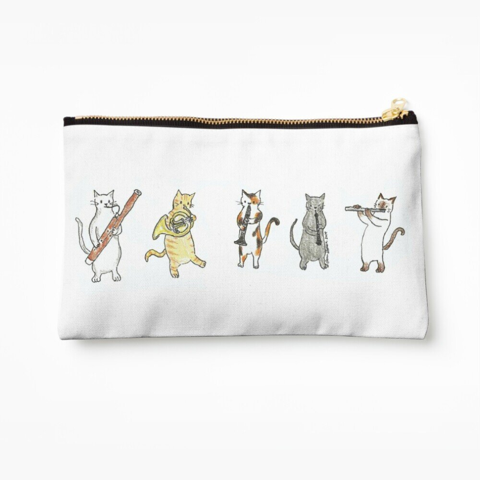 Whibos Makeup Bag Wind Meowtet Ii Cosmetic Organizer Tyvek Paper Bags Zipper Pouch