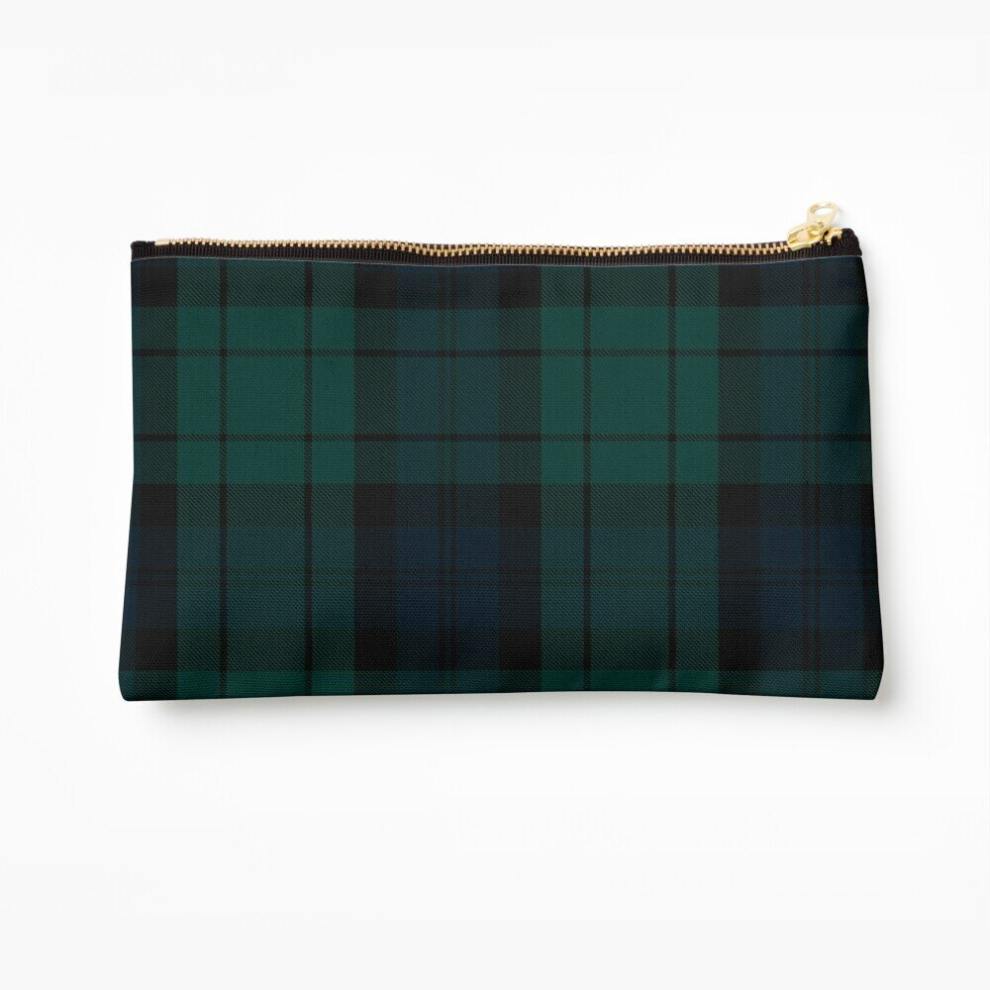 Whibos Black Makeup Bag Watch Tartan Cosmetic Organizer Tyvek Paper Bags Zipper Pouch